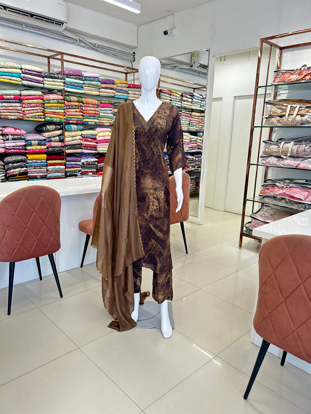 Crepe Kurti Suit