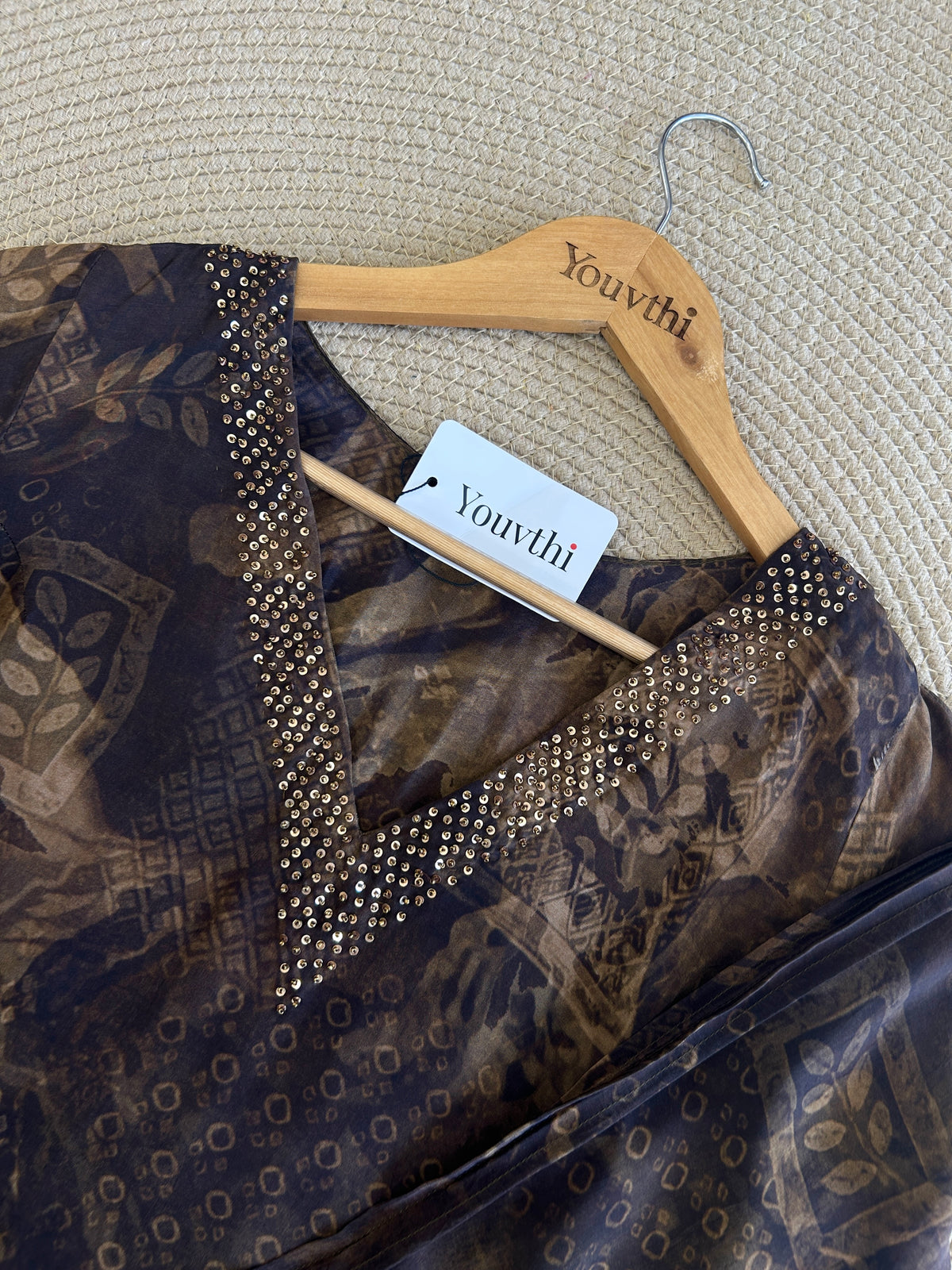Crepe Kurti Suit