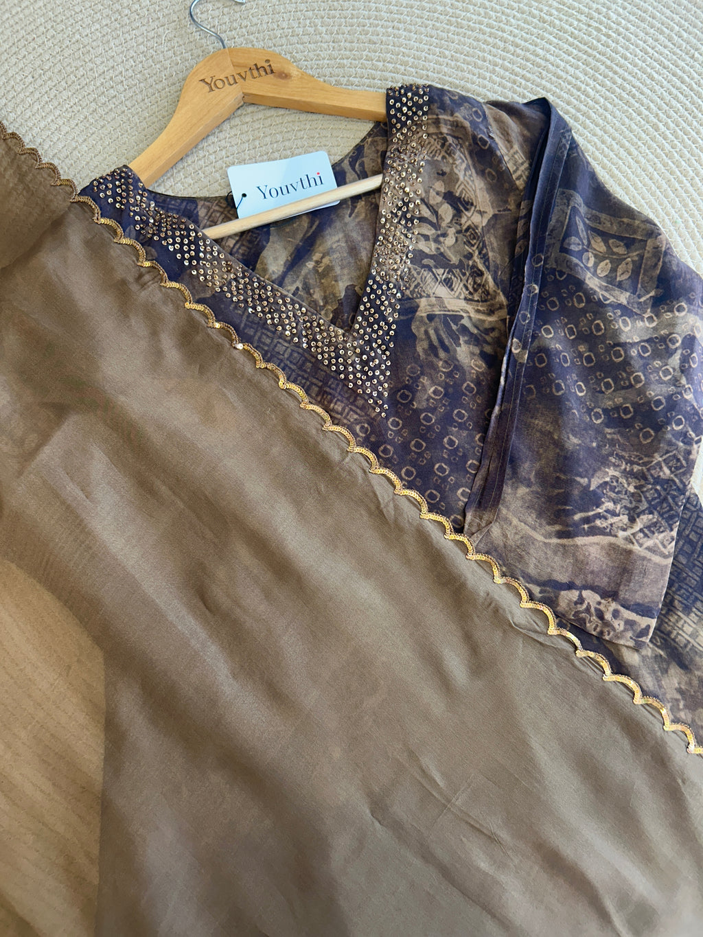 Crepe Kurti Suit