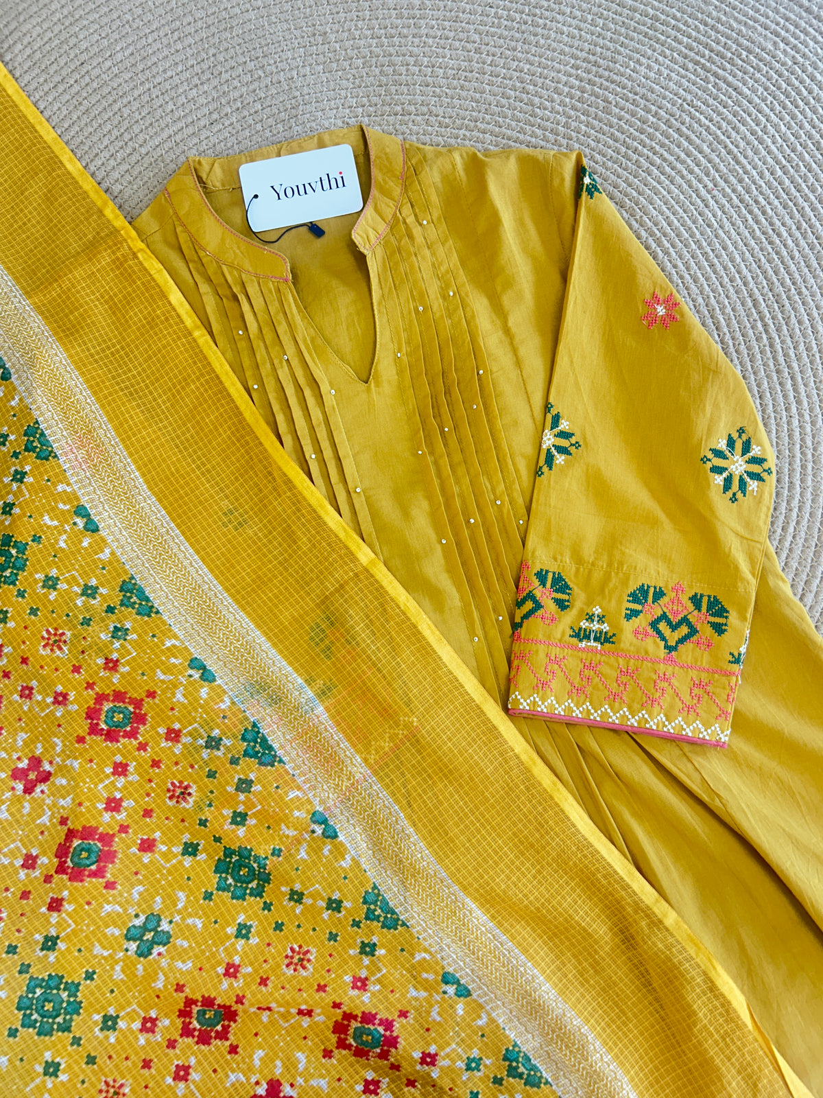 Yellow Cotton Aline Set