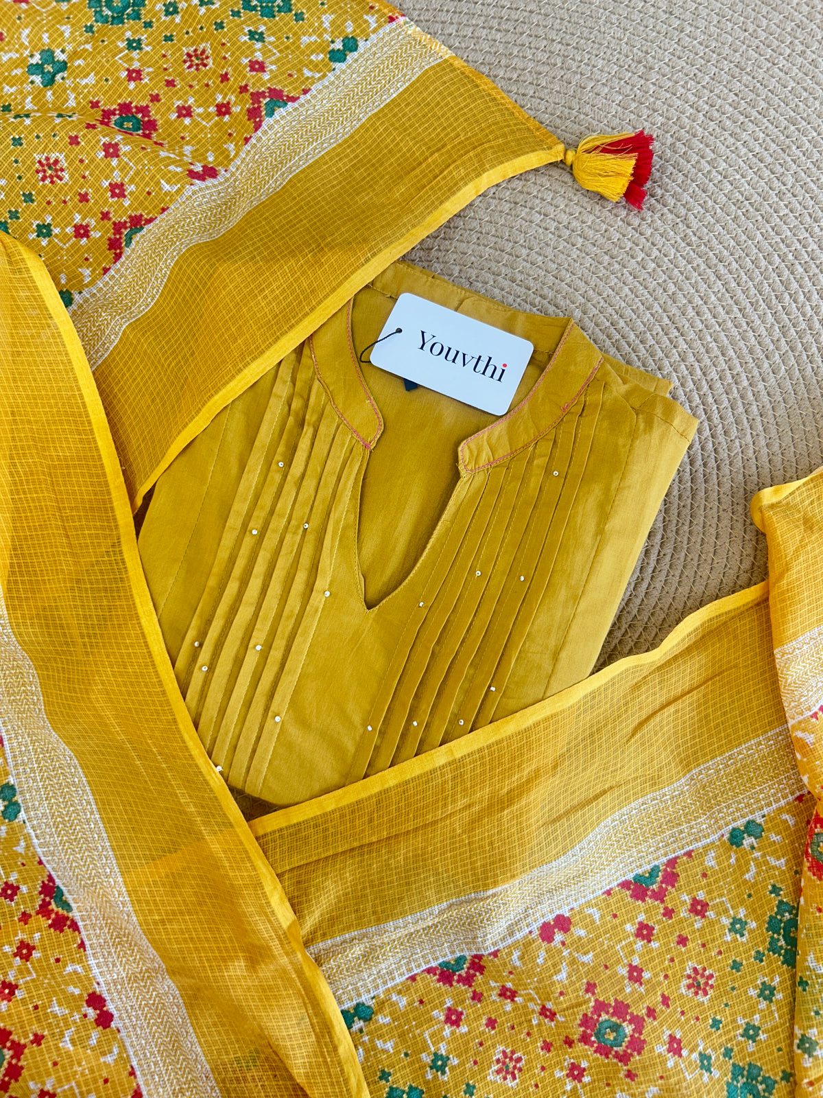 Yellow Cotton Aline Set