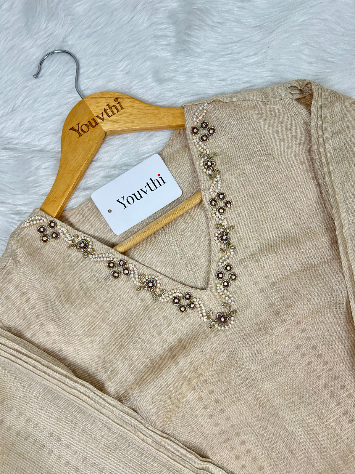 Ivory Silk Aline Suit
