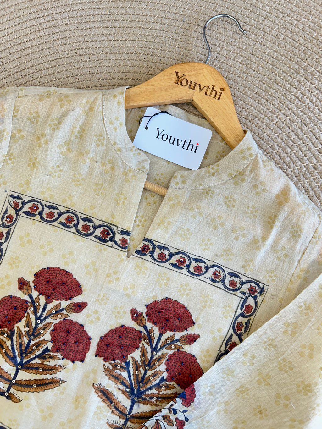 Chanderi Kurti Set