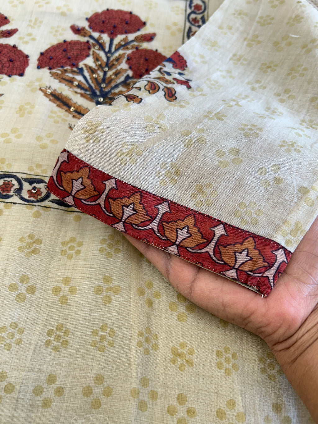 Chanderi Kurti Set