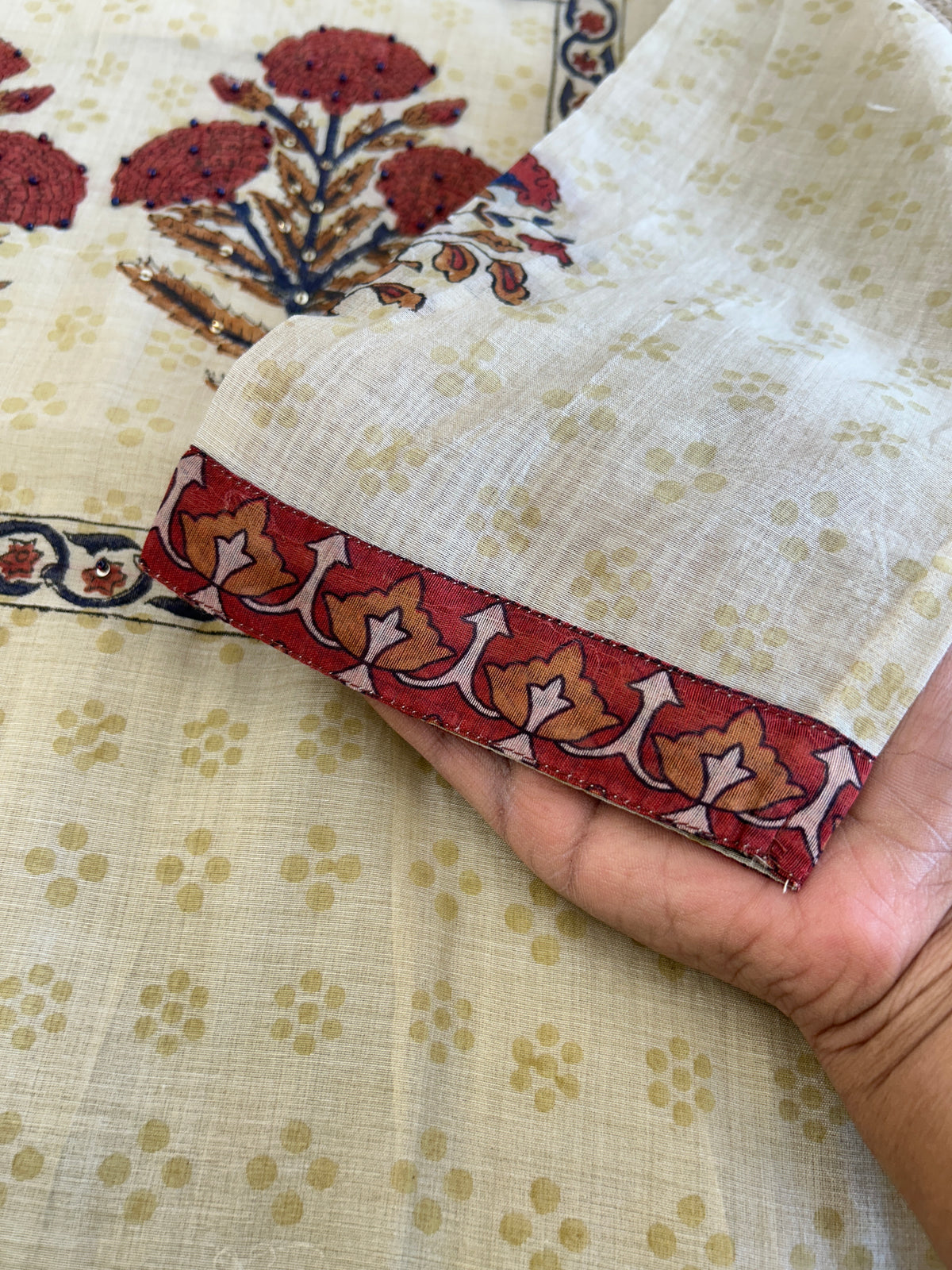 Chanderi Kurti Set