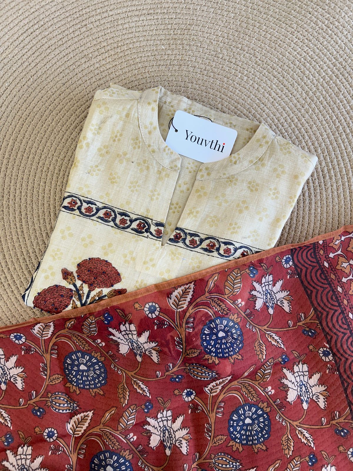 Chanderi Kurti Set