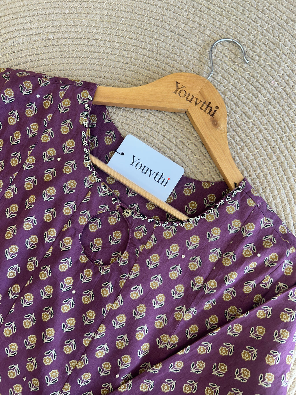 Mulberry Purple Kali Anarkali Suit