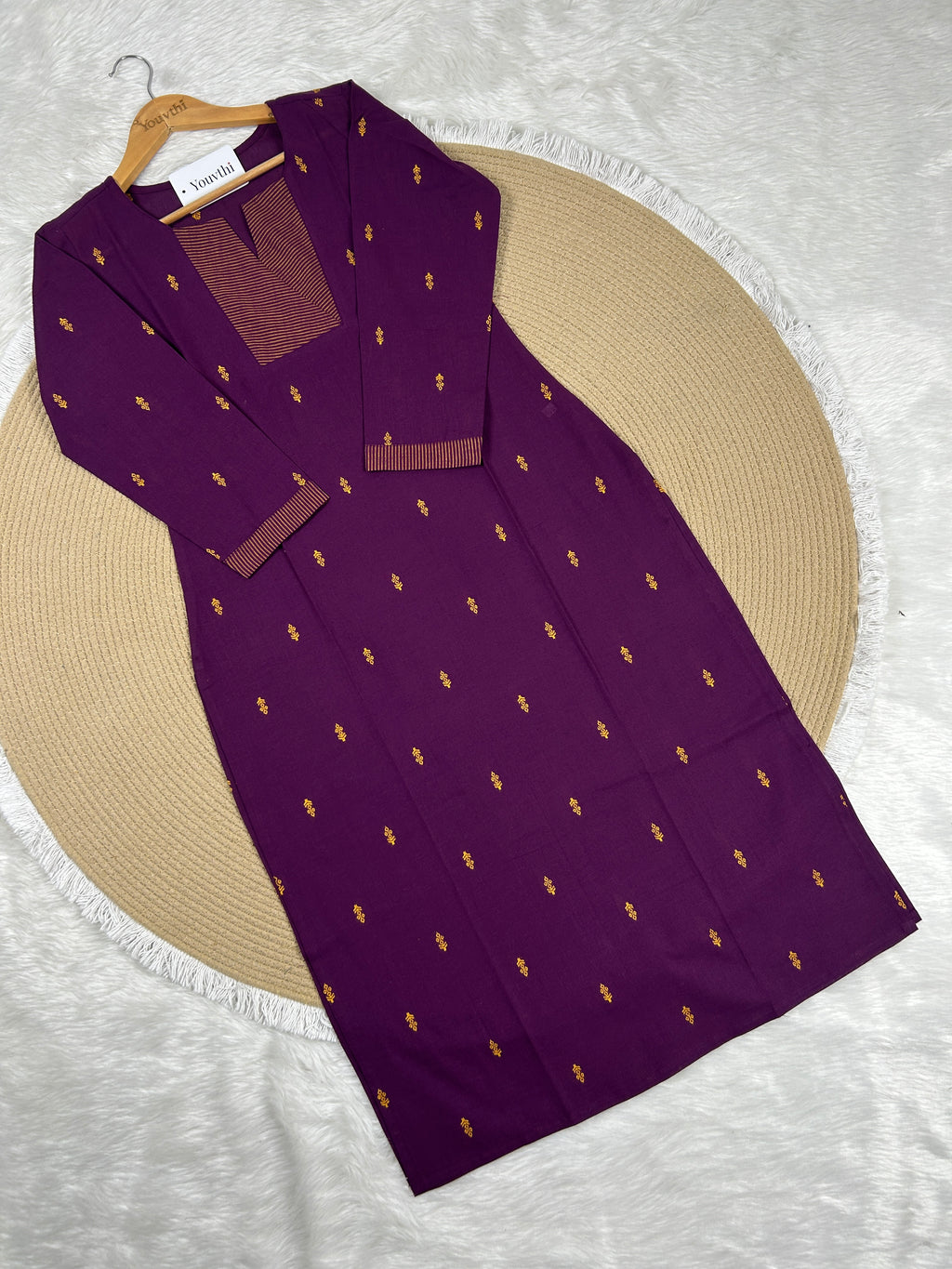 Cotton Straight Cut Kurti Set