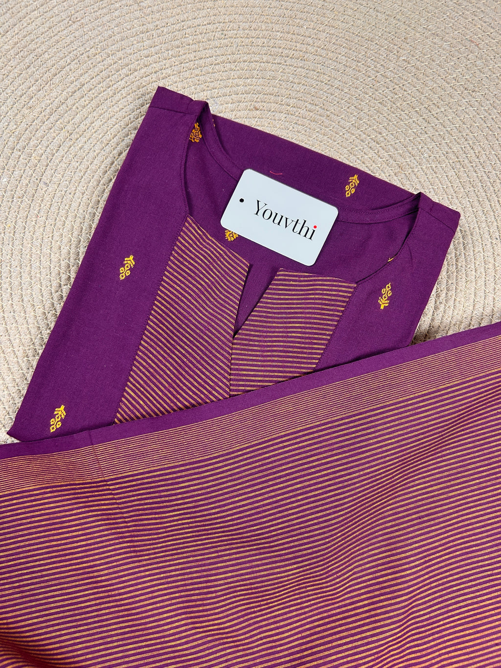 Cotton Straight Cut Kurti Set