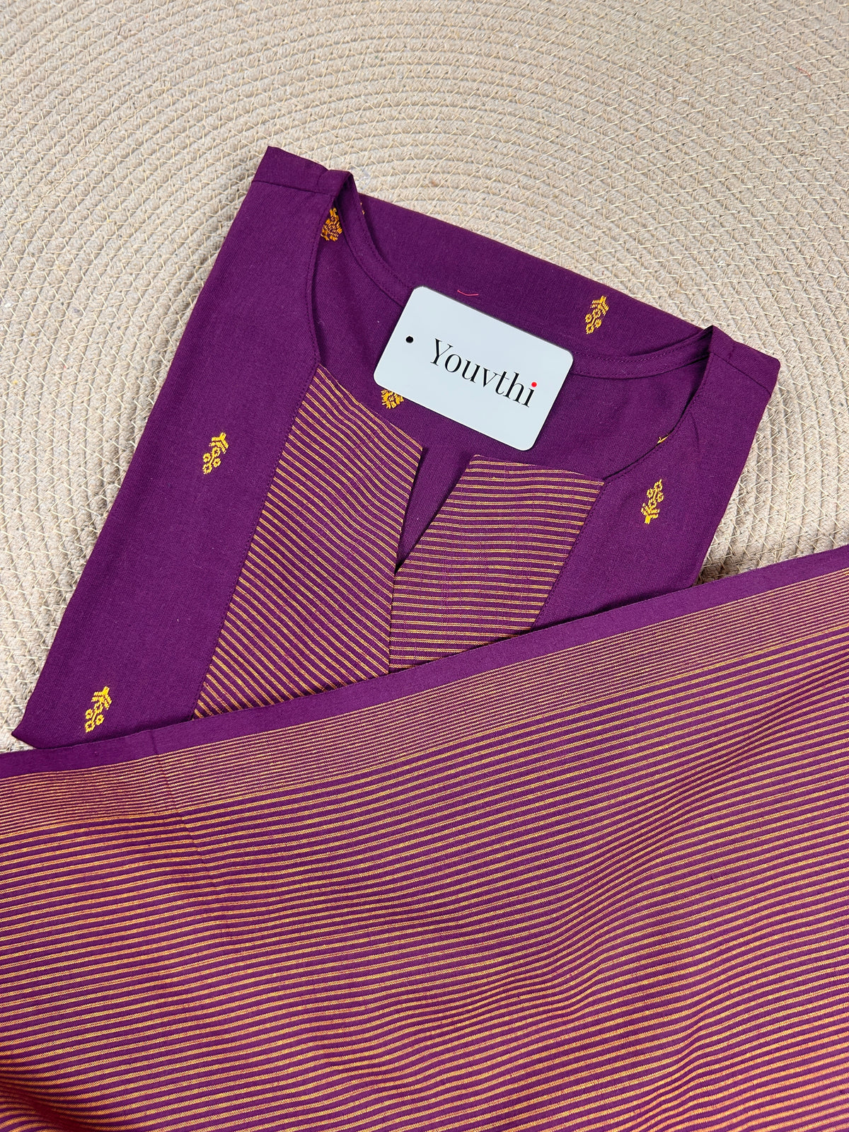 Cotton Straight Cut Kurti Set