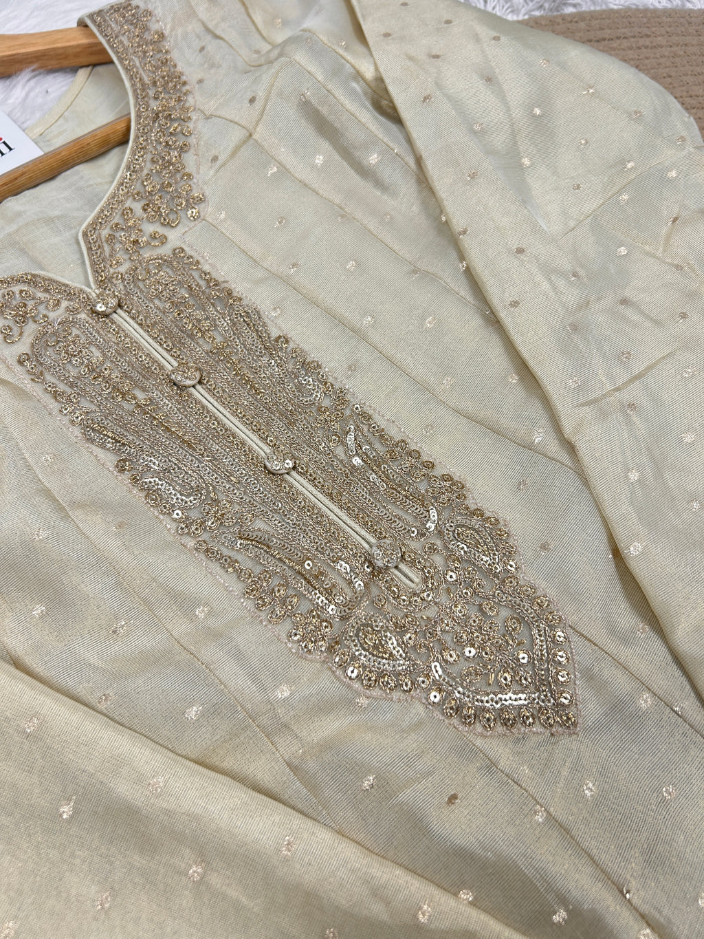Ivory Kali Anarkali Suit