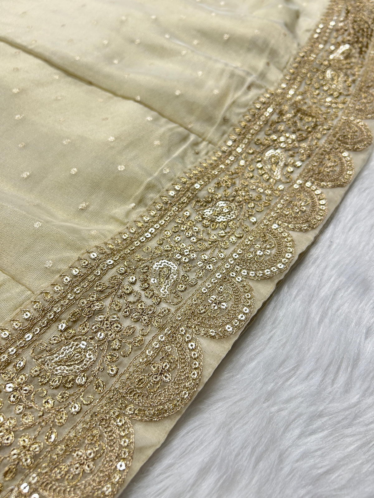 Ivory Kali Anarkali Suit