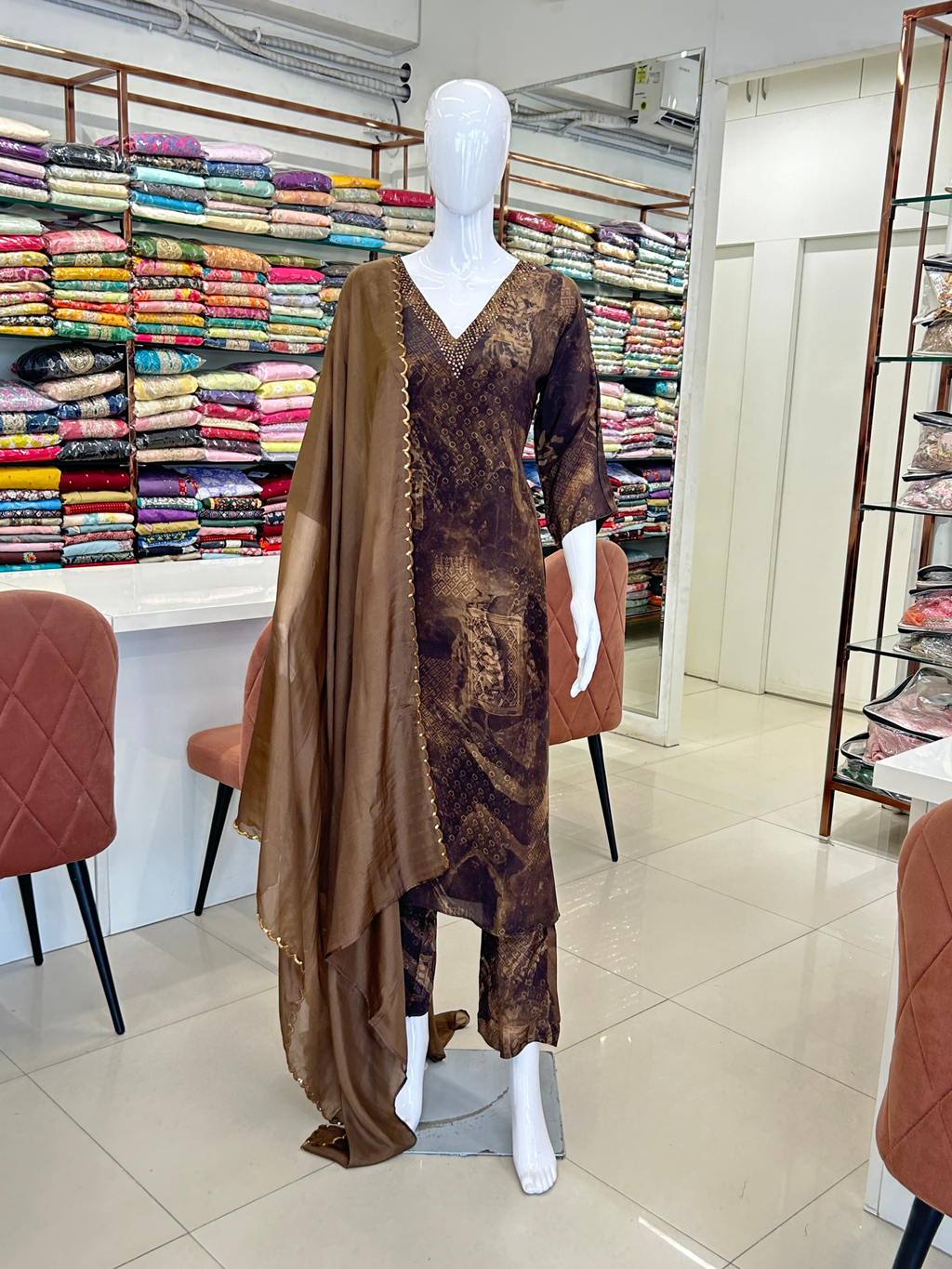 Crepe Kurti Suit
